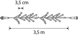 Connect 24 cluster black ww 98led -l350cm - afbeelding 2