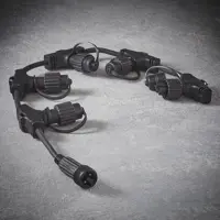 Connect 24 ring black 6-way connector 70xw2.5xh8cm - afbeelding 2