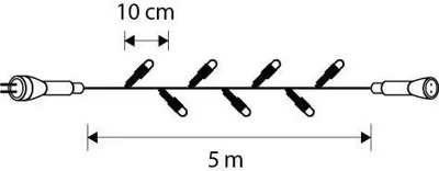 Connect 24 string ww 49 led extra 500cm - afbeelding 2