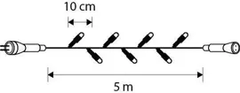 Connect 24 string ww 49 led extra 500cm - afbeelding 2