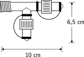 Connect xp t-connector 10xw6.5cm - afbeelding 2