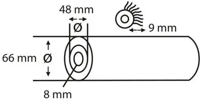 Copenhagen Pro microvezel aflakroller - 9 mm vacht - 18 cm breed - afbeelding 3