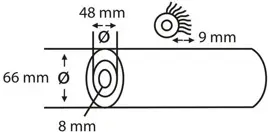 Copenhagen Pro microvezel aflakroller - 9 mm vacht - 18 cm breed - afbeelding 3