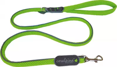Coralpina leash Cinquetorri fluorizerend groen, 10 mm/110 cm. C400GF030 - afbeelding 1
