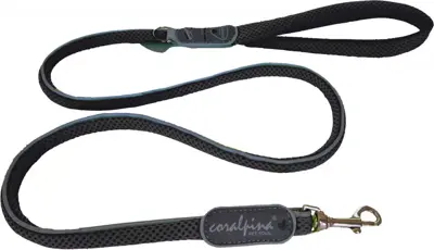 Coralpina leash Cinquetorri zwart, 10 mm/110 cm. C400BG030 - afbeelding 1