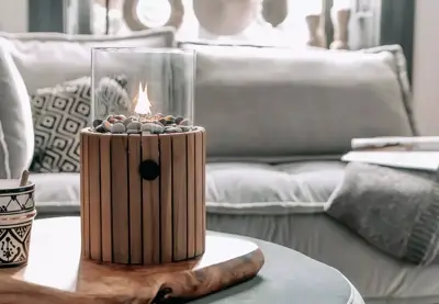 Cosi Fires gaslantaarn cosiscoop timber round - afbeelding 7
