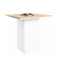 Cosi Fires vuurtafel cosiloft 100 bar table white/teak - afbeelding 1