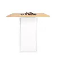 Cosi Fires vuurtafel cosiloft 100 bar table white/teak - afbeelding 2