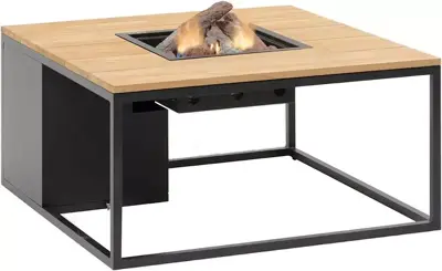 Cosi Fires vuurtafel cosiloft 100 lounge table anthracite/teak - afbeelding 1