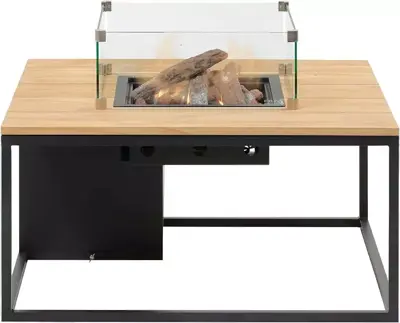 Cosi Fires vuurtafel cosiloft 100 lounge table anthracite/teak - afbeelding 2