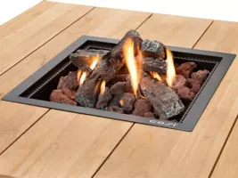 Cosi Fires vuurtafel cosiloft 100 lounge table black/teak - afbeelding 3