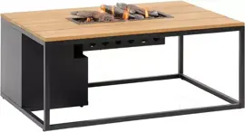 Cosi Fires vuurtafel cosiloft 120 lounge table anthracite/teak - afbeelding 1