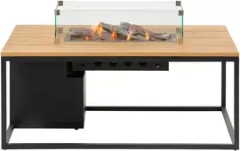 Cosi Fires vuurtafel cosiloft 120 lounge table anthracite/teak - afbeelding 2