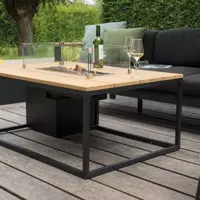 Cosi Fires vuurtafel cosiloft 120 lounge table black/black - afbeelding 3