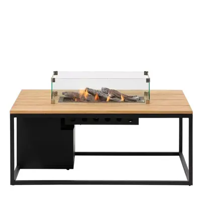 Cosi Fires vuurtafel cosiloft 120 lounge table black/teak - afbeelding 2