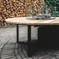 Cosi Fires vuurtafel cosiloft 120 round black/teak - afbeelding 2