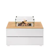 Cosi Fires vuurtafel cosipure 100 white/teak - afbeelding 2