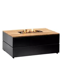 Cosi Fires vuurtafel cosipure 120 black/teak - afbeelding 1