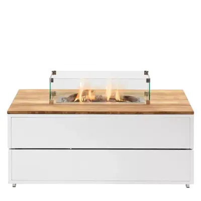 Cosi Fires vuurtafel cosipure 120 white/teak - afbeelding 2