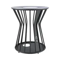 Cosilumia solar lounge tuintafel 52x60cm black - afbeelding 2