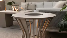 Cosilumia solar lounge tuintafel 52x60cm sandy beige - afbeelding 2