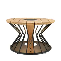 Cosilumia solar lounge tuintafel 70x41cm teak - afbeelding 1