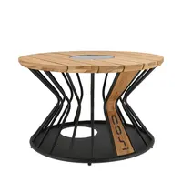 Cosilumia solar lounge tuintafel 70x41cm teak - afbeelding 4