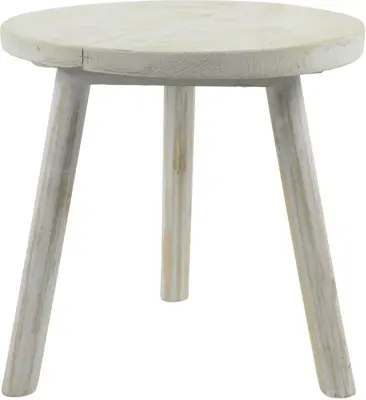 Countryfield bijzettafel jenita 30x30x30 cm whitewash