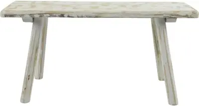 Countryfield bijzettafel jenita 58x19x28 cm whitewash