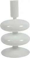 Countryfield kandelaar glas angelia 9x16.5cm wit kopen?