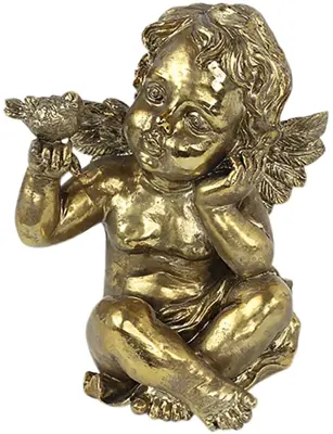 Countryfield kerstfiguur keramiek ariel engel 23x17.5x27.5cm goud