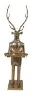 Countryfield kerstfiguur metaal hert man xxl 60x65x212cm goud