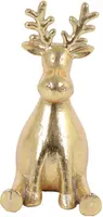 Countryfield kerstfiguur polystone rendier brant 10x12x20.5cm goud kopen?