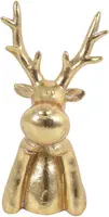 Countryfield kerstfiguur polystone rendier brant 9.5x8.5x20cm goud kopen?