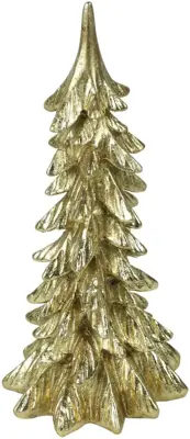 Countryfield kerstfiguur polystone zino boom 12x12x27cm goud