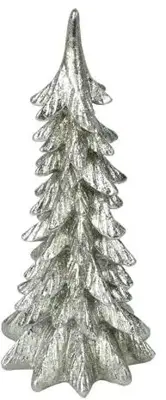 Countryfield kerstfiguur polystone zino boom 12x12x27cm zilver