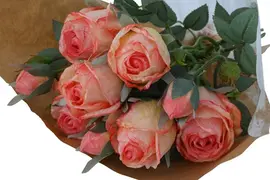 Countryfield kunstboeket  44cm roze - afbeelding 2