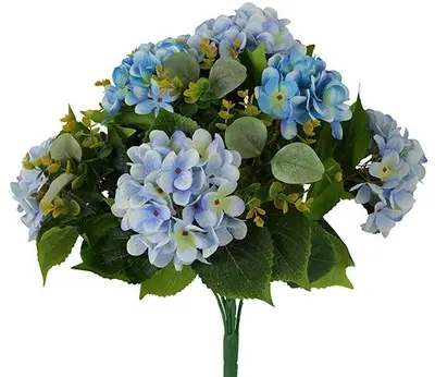 Countryfield kunstboeket  55cm blauw - afbeelding 1