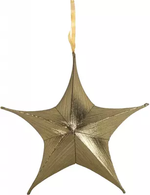 Countryfield kunststof kerst ornament maria ster 40cm goud 