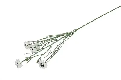 Countryfield kunsttak centaurea cyanus 66cm wit - afbeelding 2