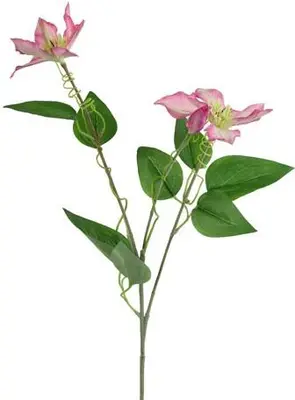 Countryfield kunsttak clementis 76cm roze - afbeelding 1