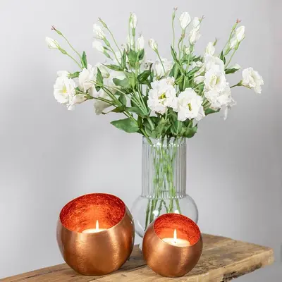 Countryfield kunsttak lisianthus 94cm wit - afbeelding 3