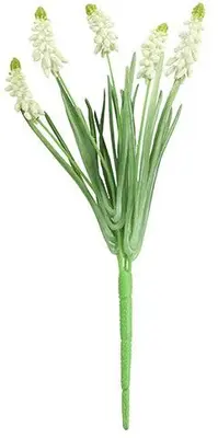 Countryfield kunsttak muscari 31cm wit - afbeelding 1