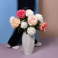 Countryfield kunsttak paeonia rosaline 44cm wit - afbeelding 3