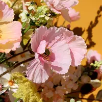 Countryfield kunsttak papaver 95cm roze - afbeelding 2