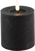 Countryfield LED kaars rustiek lyon 7.5x8cm zwart  - afbeelding 1