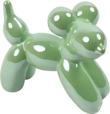 Countryfield ornament keramiek aurora 14x6.3x12.5cm licht groen