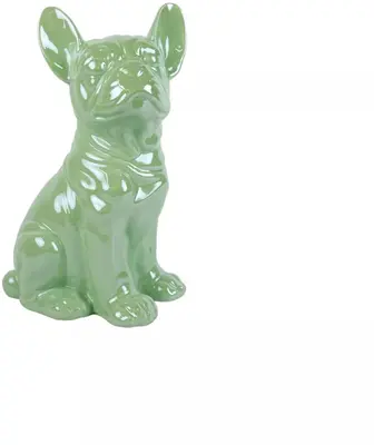 Countryfield ornament keramiek boxer aurora 17.5x12.2x28cm licht groen