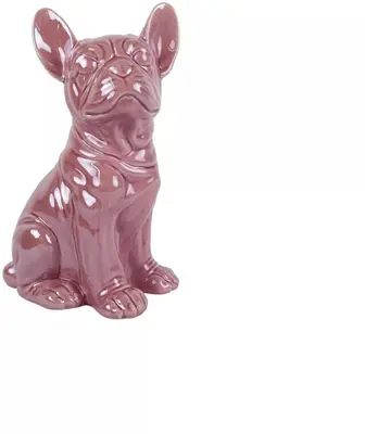 Countryfield ornament keramiek boxer aurora 17.5x12.2x28cm oud roze