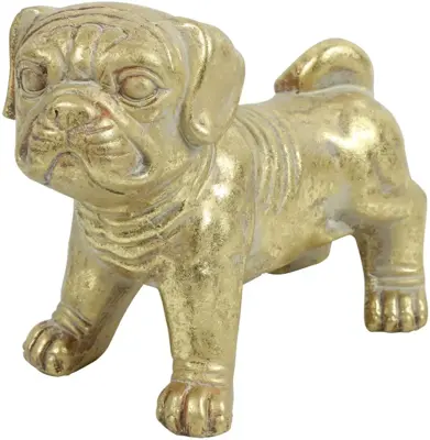 Countryfield ornament keramiek sita hond 18x10x13.5cm goud